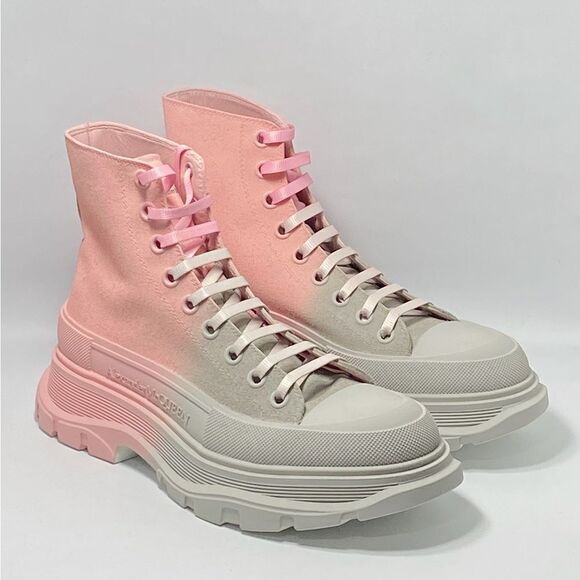 Alexander McQueen ombré lace-up ankle boots size 40 - Picture 6 of 13